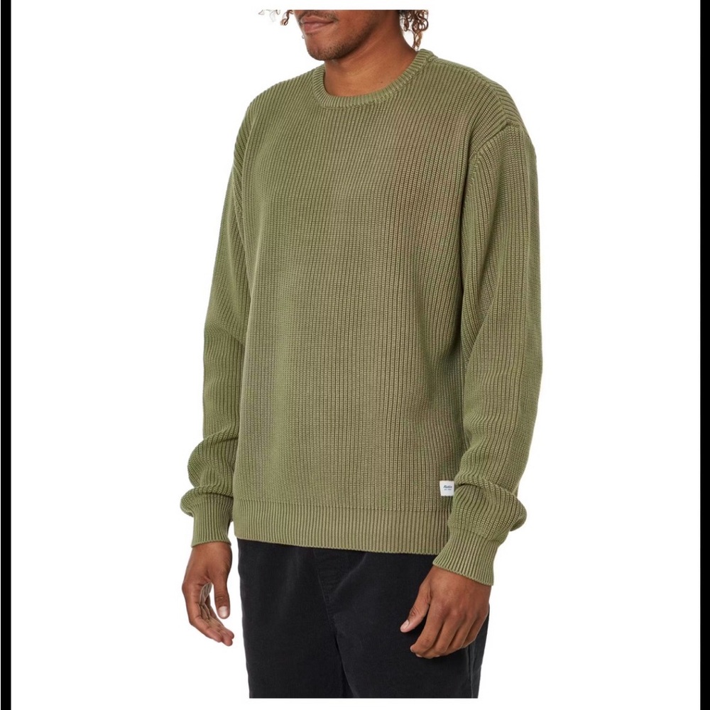 Katin Swell Sweater Moss Green Knit Pullover Jumper Size L Good Condition